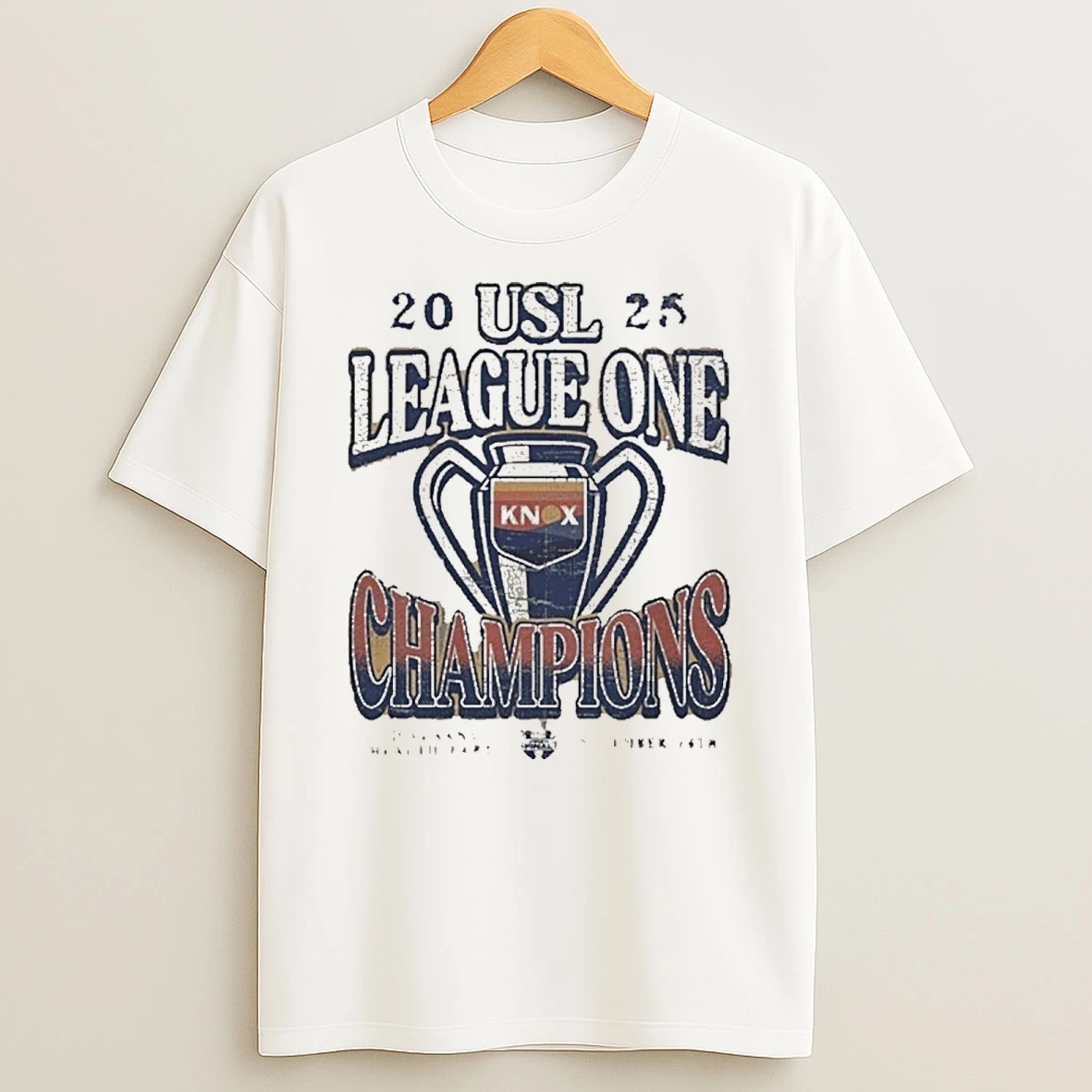 2025 One Knoxville Sc Usl League One Final Champions Trophy Shirts