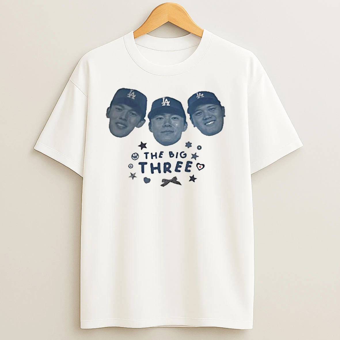 2025 The Big Three La Baseball T Shirts