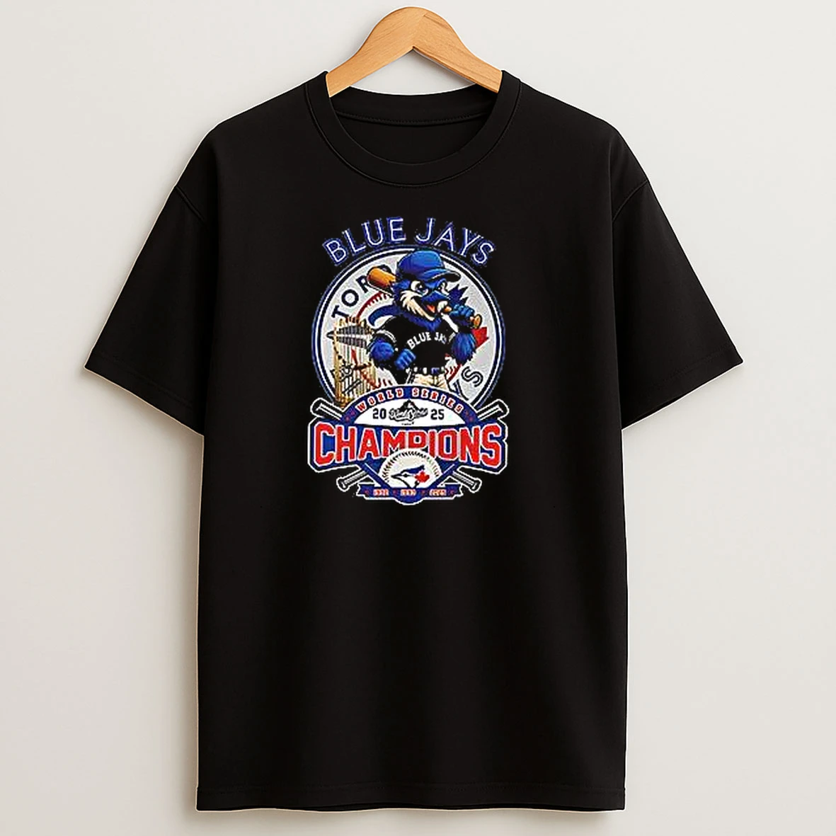 2025 Toronto Blue Jays Baseball World Series Champions Funny Mascot T Shirts