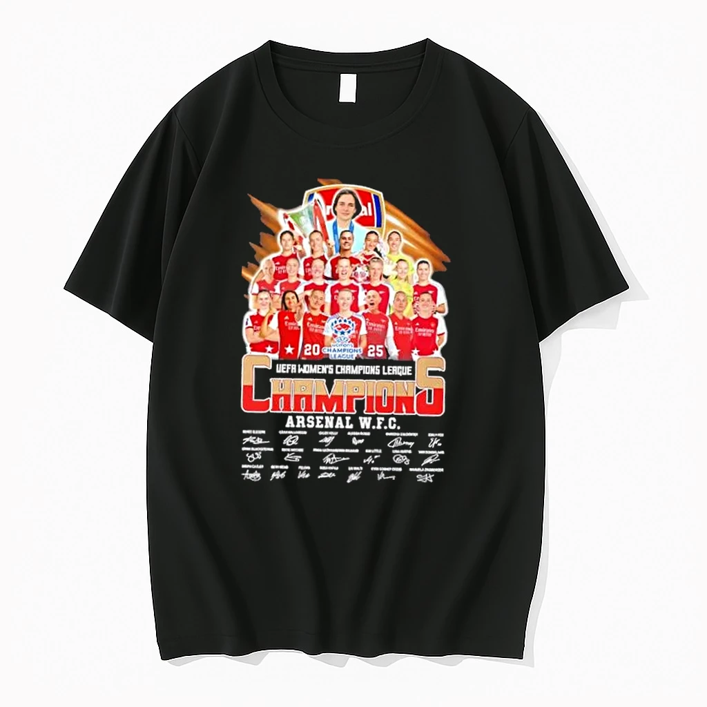 2025 Uefa Womens Champions League Arsenal W F C All Names Players Signatures Shirts