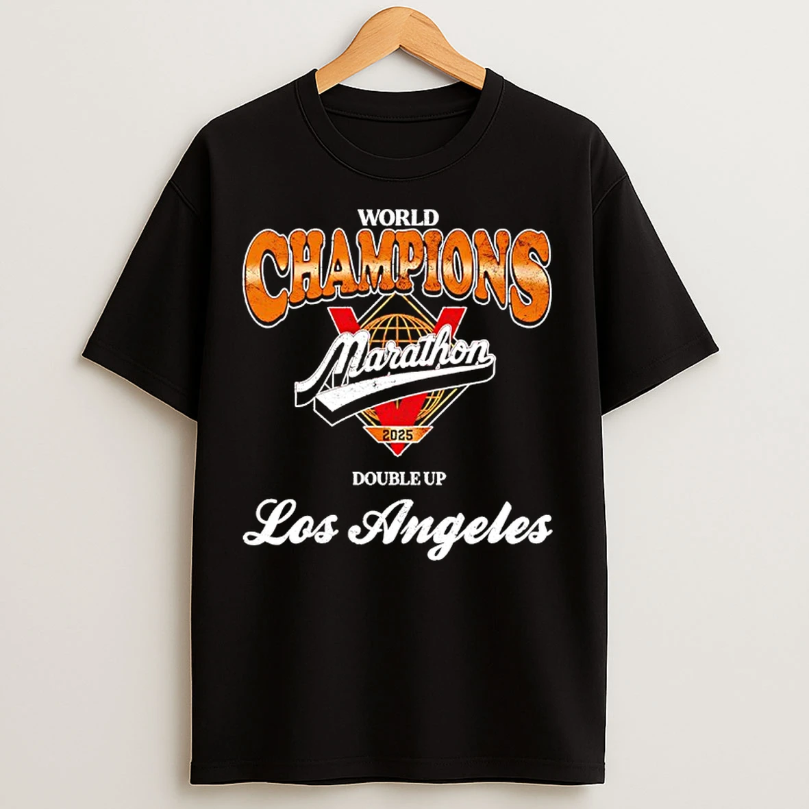 2025 World Champions Los Angeles Marathon T Shirts