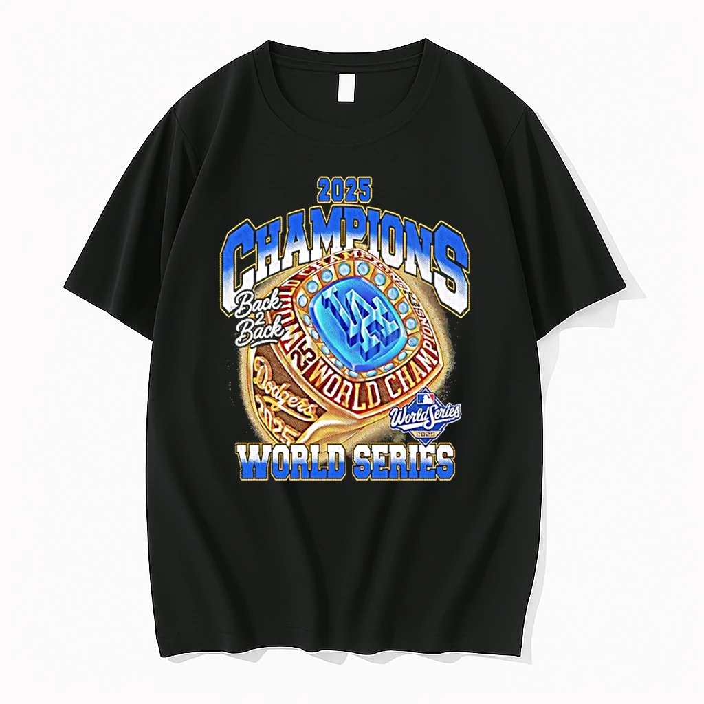 2025 World Series Champions Back 2 Back Los Angeles Dodgers Baseball Ring Shirts