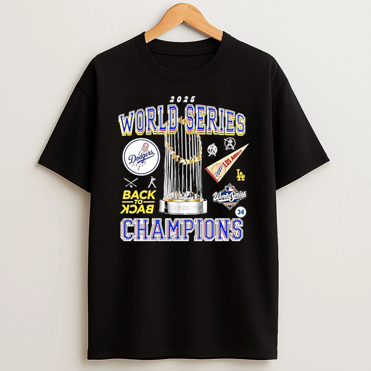 2025 World Series Champions Dodgers Los Angeles Dodgers Back To Back Shirts