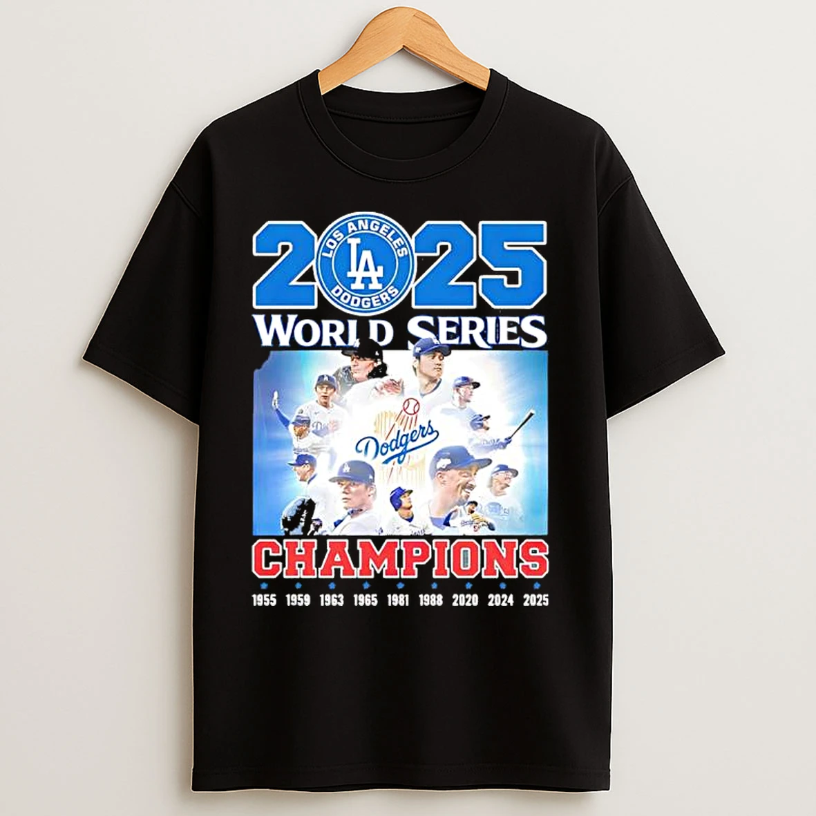 2025 World Series Champions La Dodgers Graphic T Shirts
