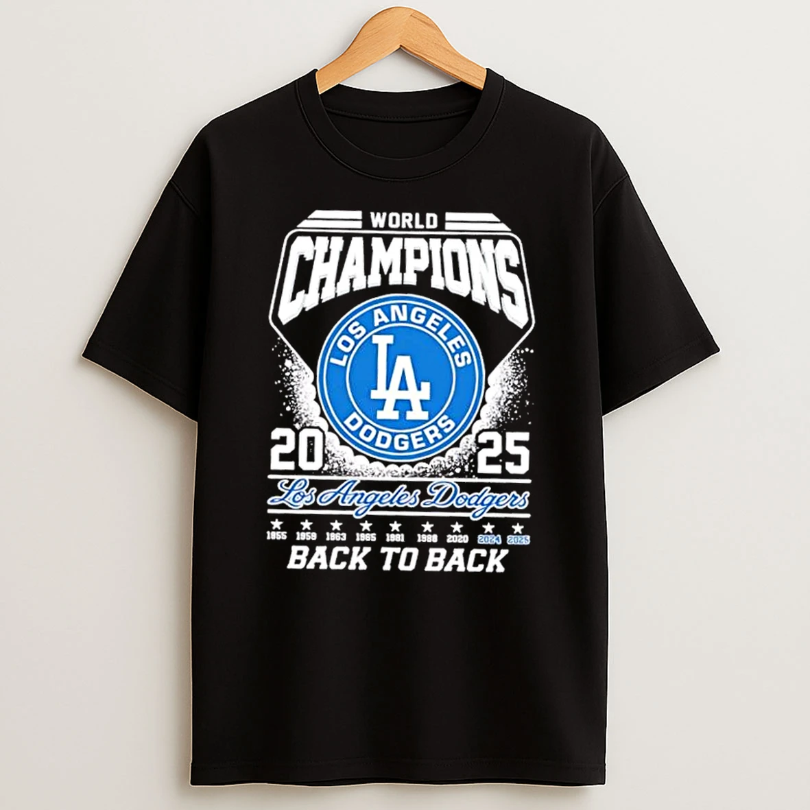 2025 World Series Champions Los Angeles Dodgers Back To Back Shirts