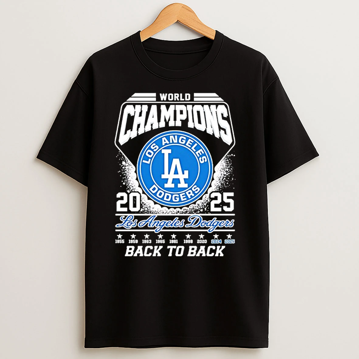 2025 World Series Champions Los Angeles Dodgers Back To Back T Shirts