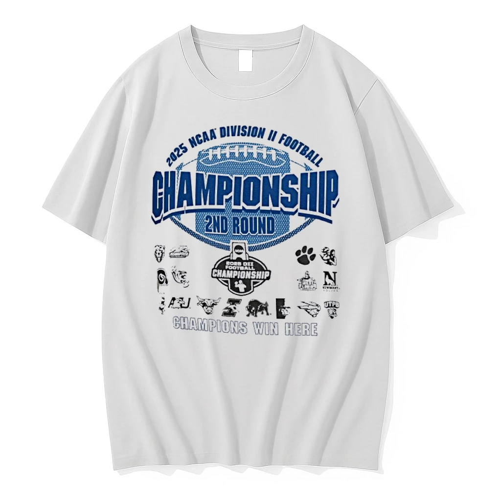 2nd Round Teams 2025 Ncaa Dii Football Championship Shirts