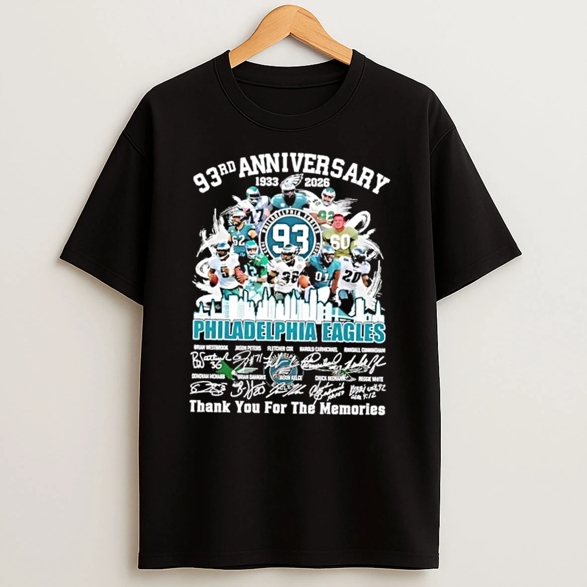32rd Anniversary 1933 2026 Philadelphia Eagles Legends Thank You For The Memories Shirts