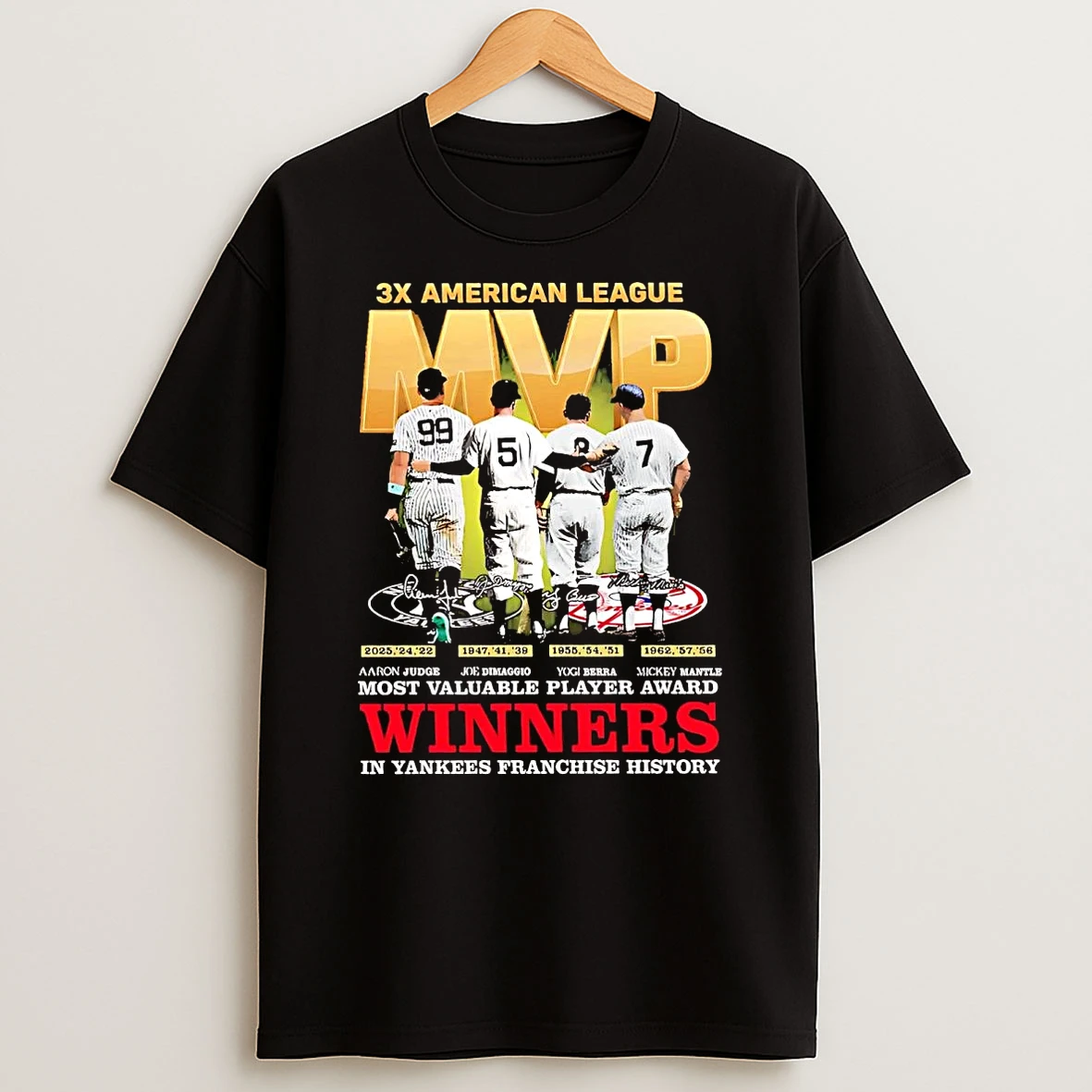 3x American League Mvp Winners In Yankees Franchise History Shirts