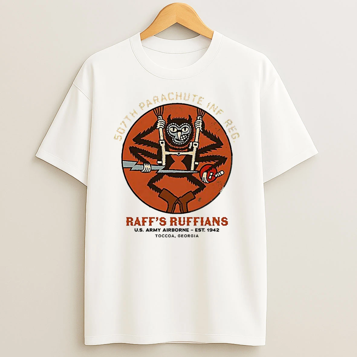 507th Parachute Infantry Regiment Raffs Ruffians Us Army Logo Shirts