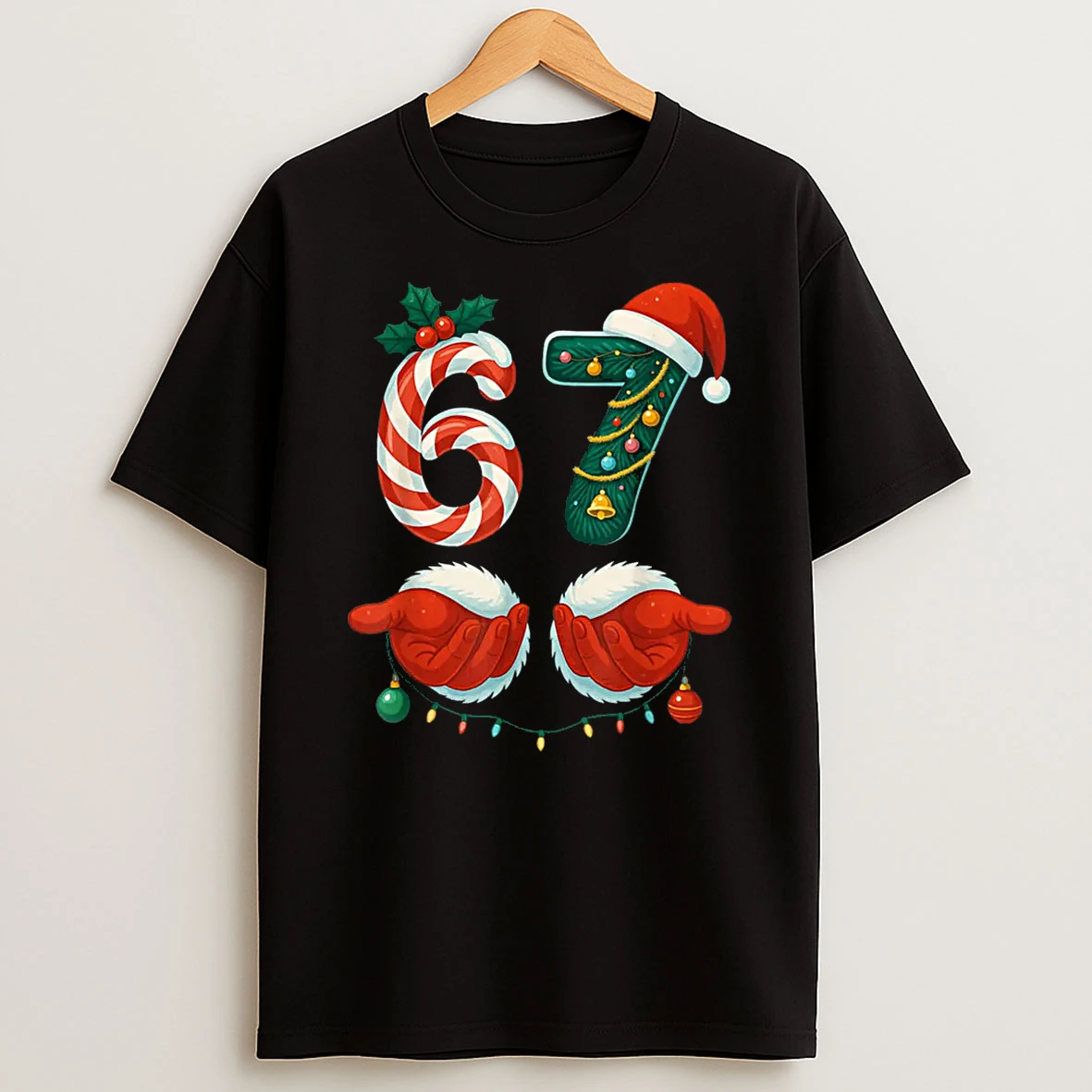 67 Christmas 6 7 Meme Pajamas Holiday Gen Alpha Slang Shirts