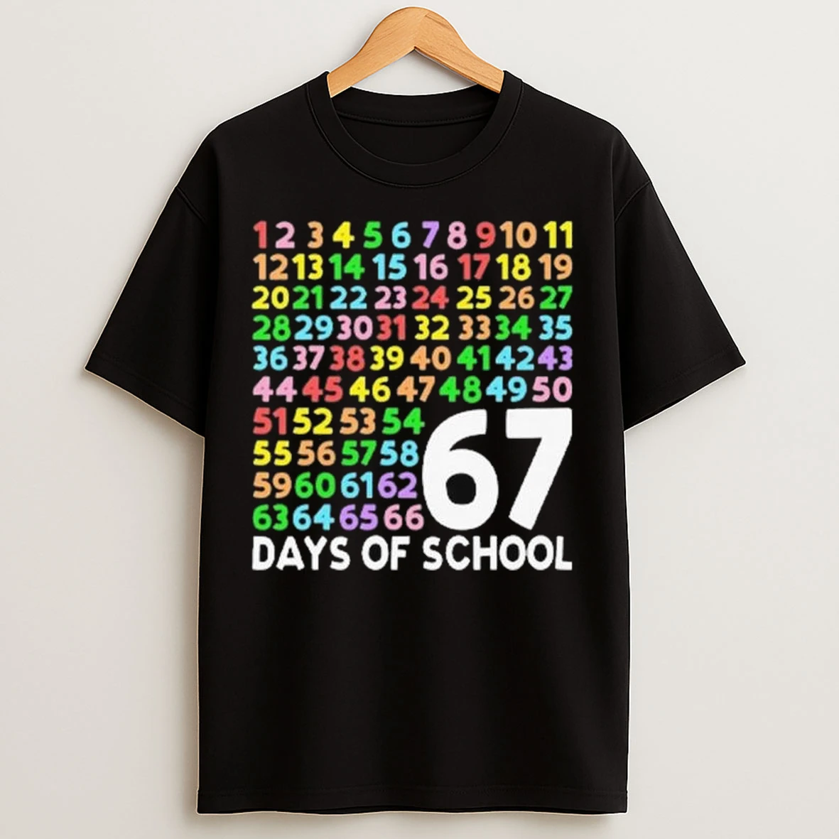 67 Days Of School Six Seven Meme Long Sleve T Shirts