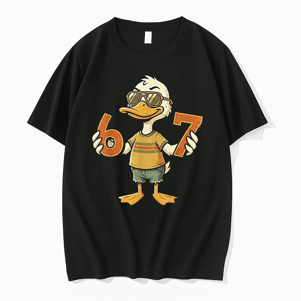 67 Meme Cute Duck 6 7 Six Seven 6 7 Gen Alpha Slang Shirts