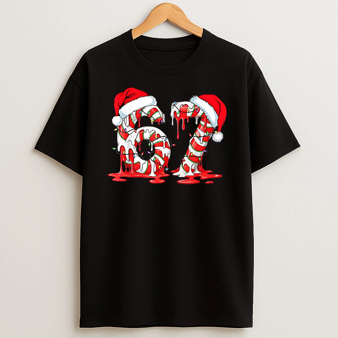 67 Meme Six Seven Candy Canes Drip Christmas Pajamas Holiday Shirts