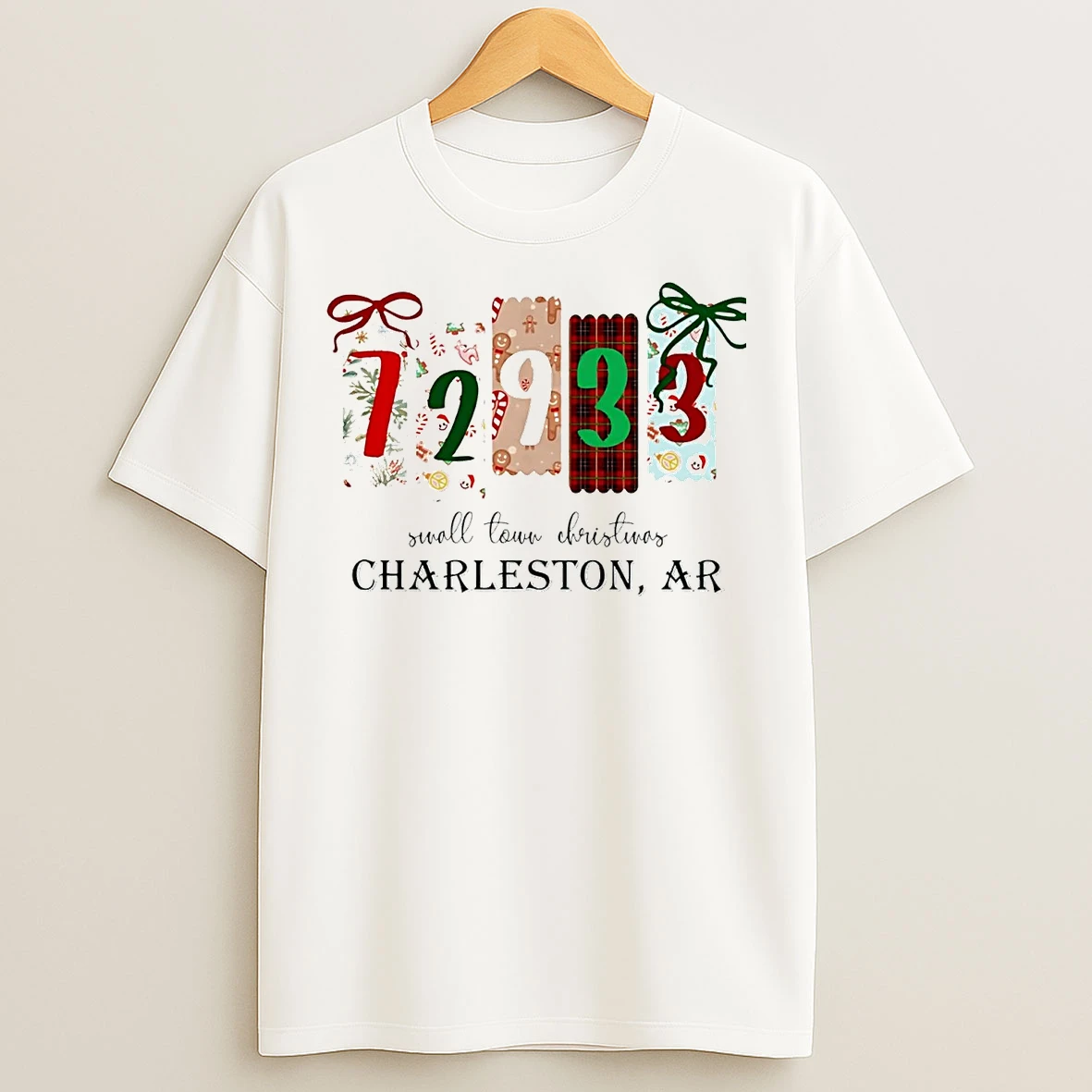 72933 Small Town Christmas Charleston T Shirts