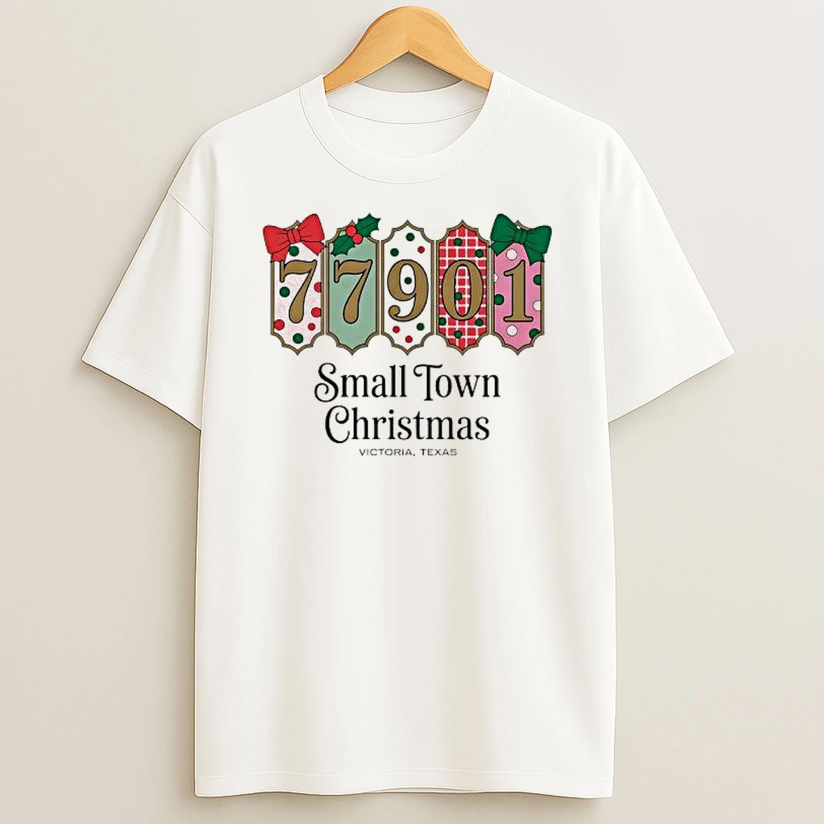77901 Small Town Christmas Victoria Texas Shirts