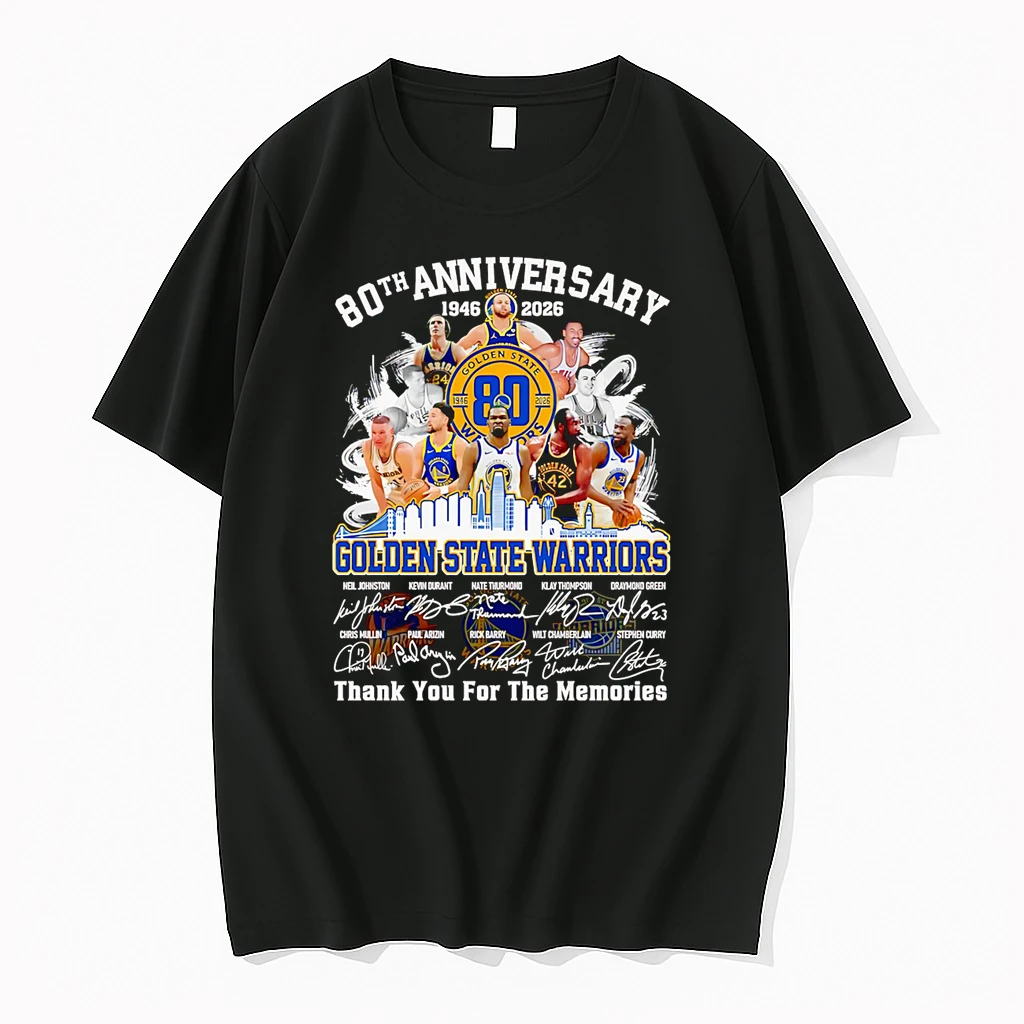 80th Anniversary 1946 2026 Golden State Warriors Thank You For The Memories Shirts