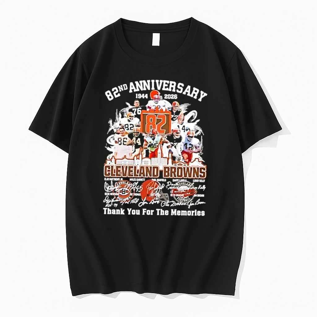 82nd Anniversary Cleveland Browns Legends Thank You For The Memories Shirts