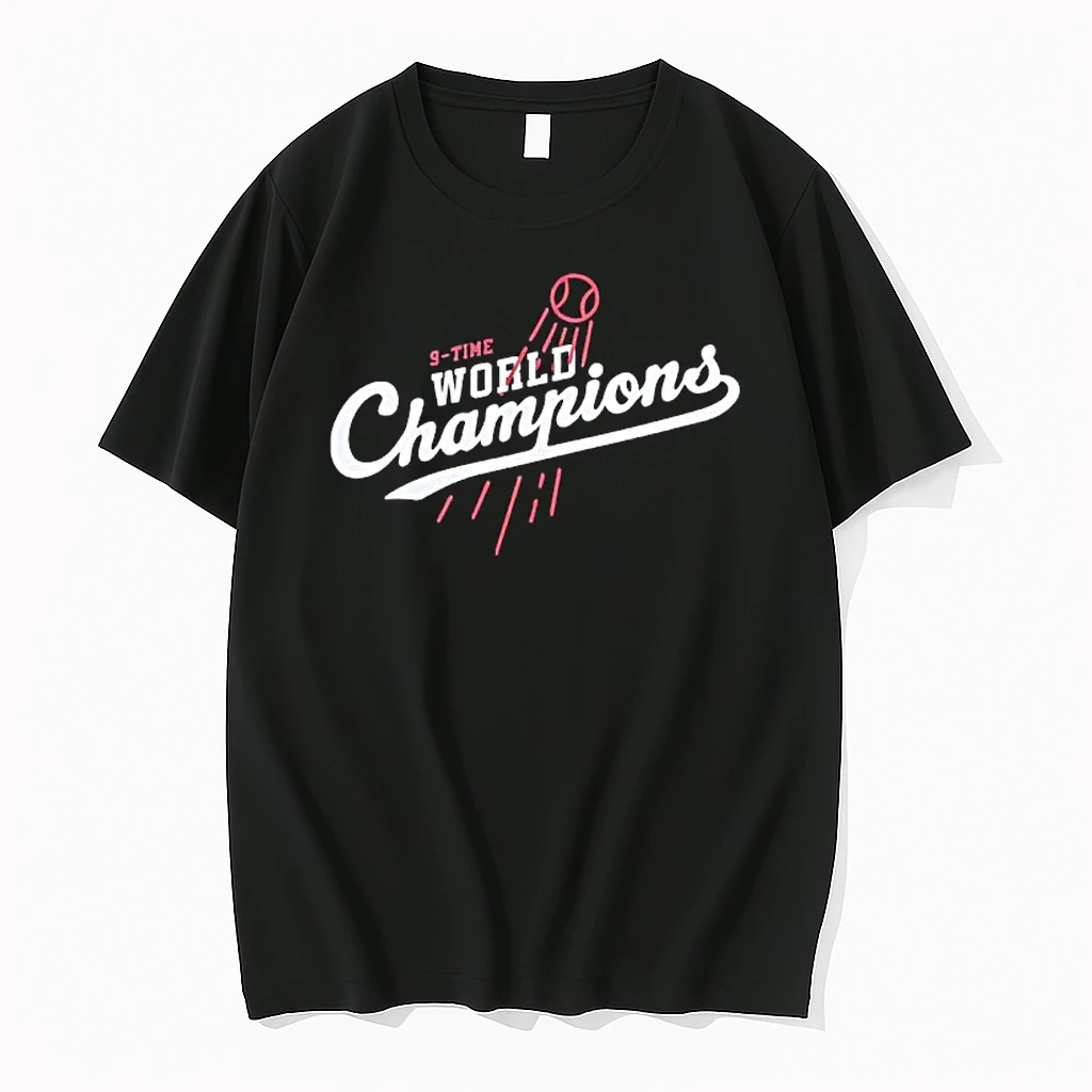 9 Time World Champions Los Angeles Dodgers Baseball Shirts