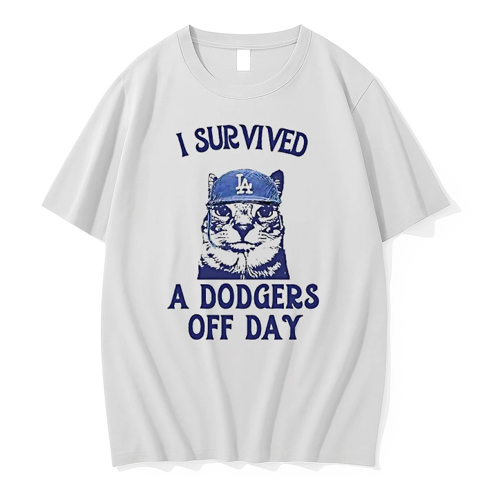 A Dodgers Day Off I Survived Cat Meme Shirts