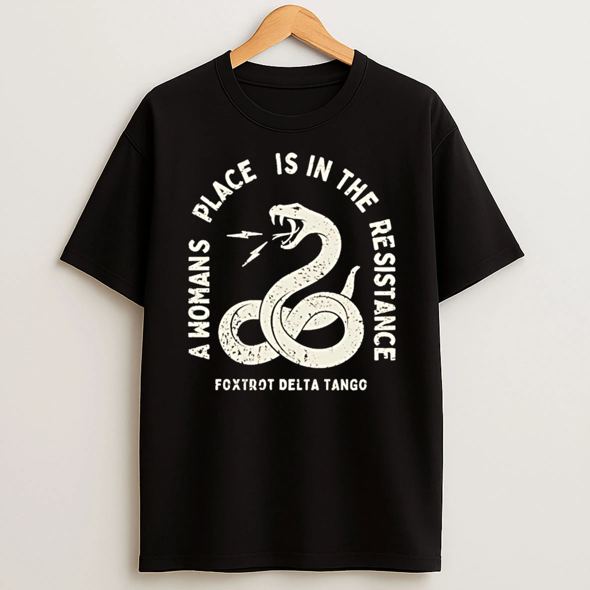 A Womans Place Is In The Resistance Foxtrot Delta Tango Shirts