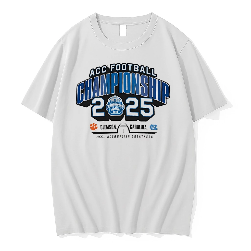 Acc Atlantic Coast Conference Football Championship 2025 Clemson Tigers Vs North Carolina Tar Heels Shirts