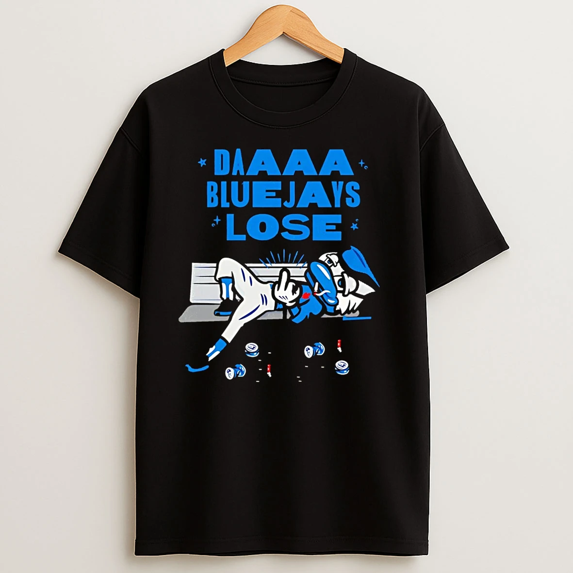Ace Toronto Blue Jays Mascot Middle Finger Daaaa Blue Jays Lose Christmas T Shirts