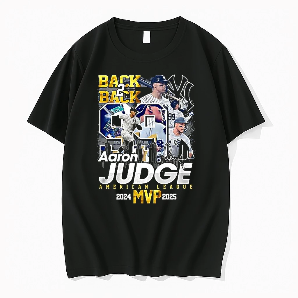Aaron Judge American League Mvp 2024 2025 Back 2 Back Signature Shirts