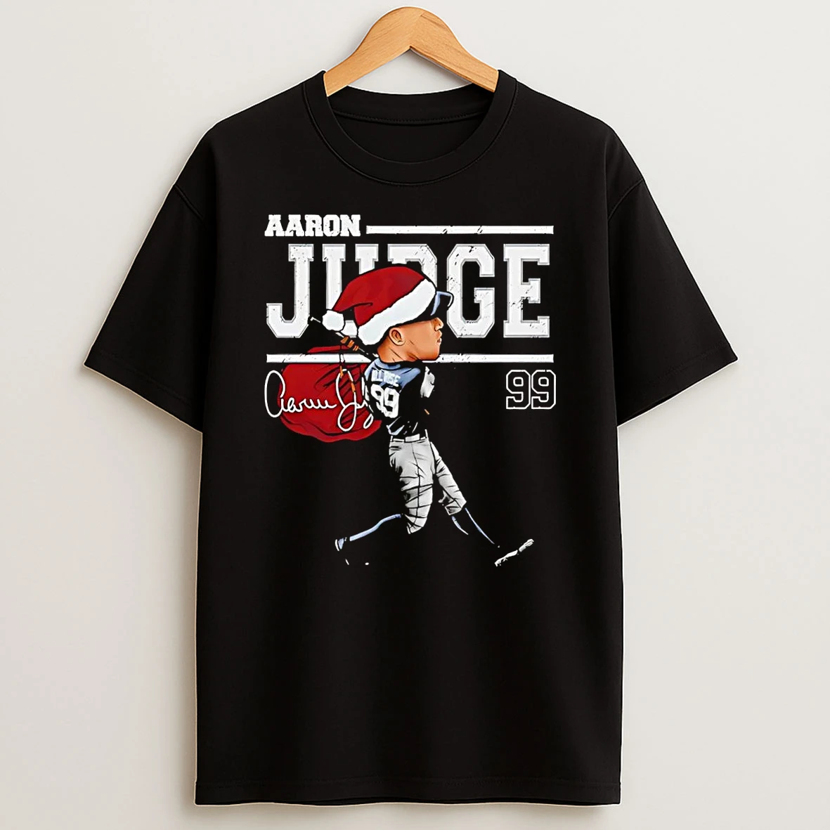 Aaron Judge Santa Cartoon New York Yankees Shirts