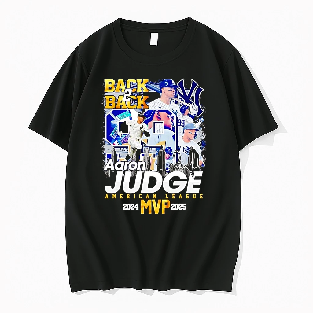 Aaron Judge Back 2 Back 2025 Al Mvp Signature Shirts