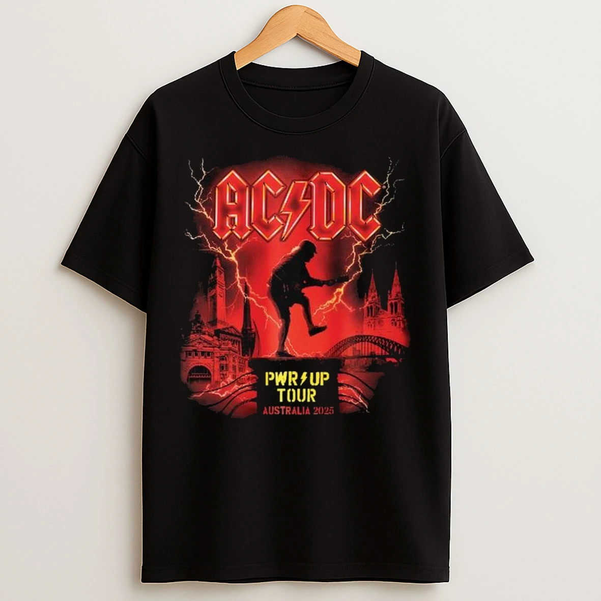 Acdc Australia Pwr Up Tour 2025 Long Sleve T Shirts