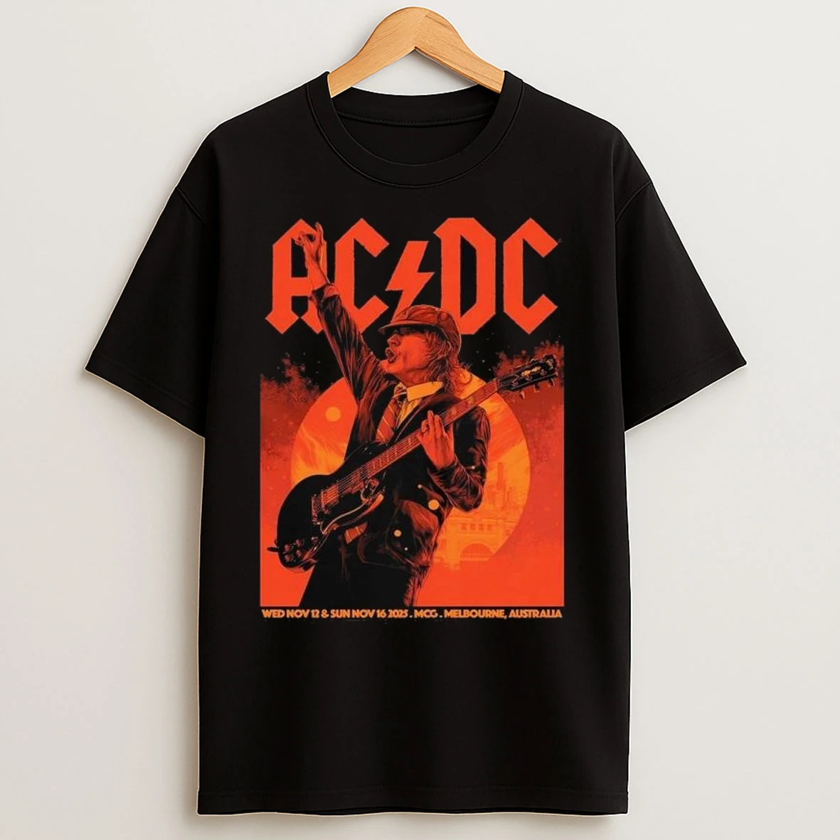 Acdc Melbourne Pwr Up Tour November 12 And 16 2025 Pwr Up Australia Long Sleve T Shirts