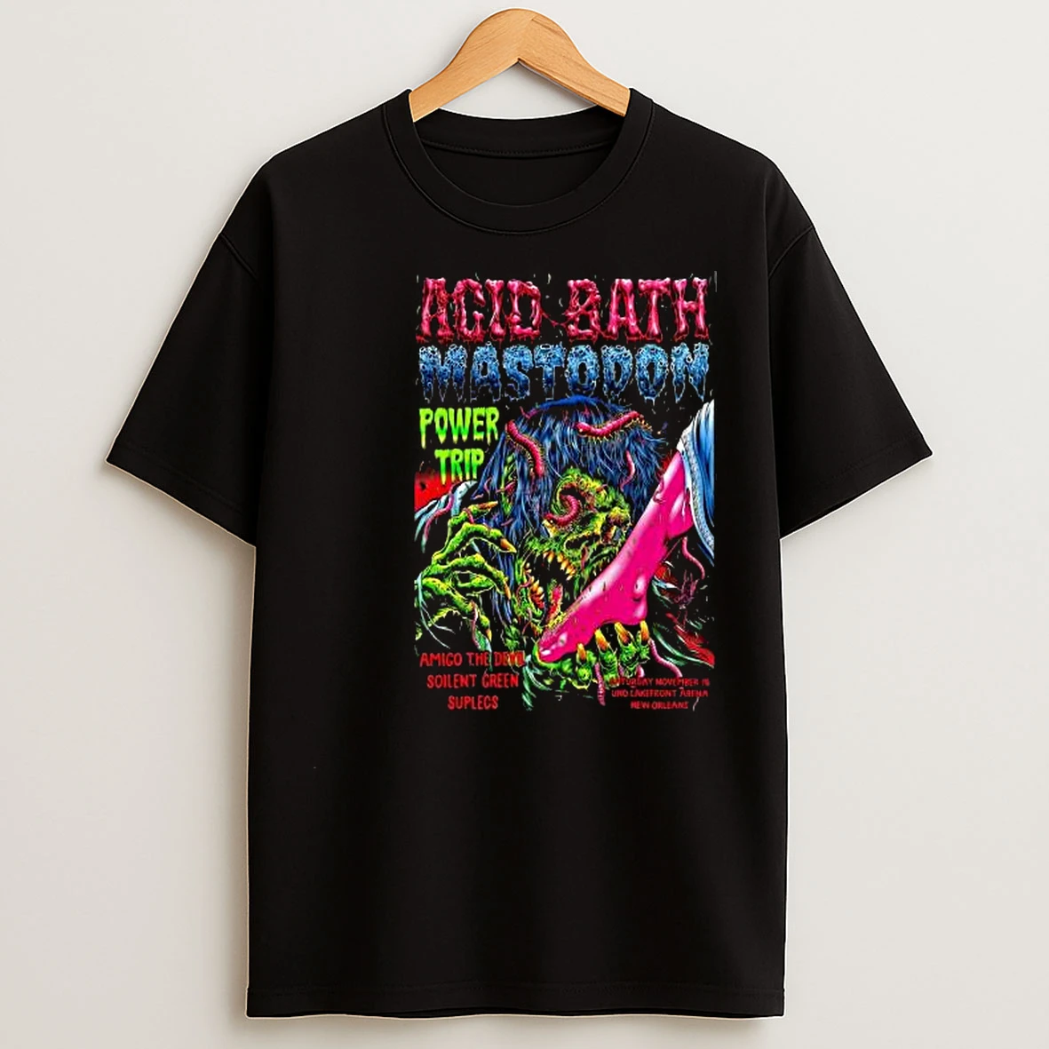 Acid Bath November 15 2025 New Orleans Event Circle Black T Shirts