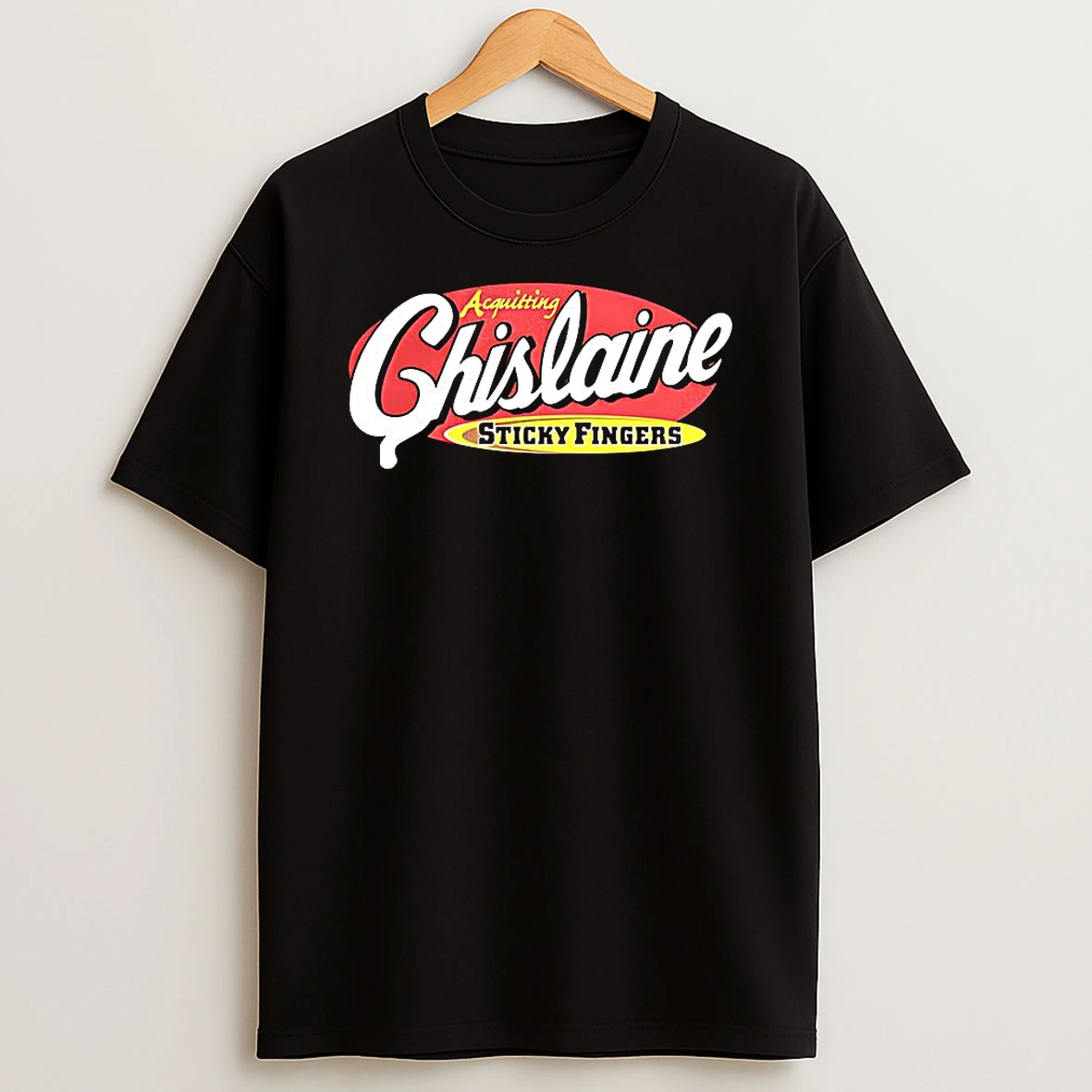 Acquitting Ghislaine Sticky Fingers Logo Shirts