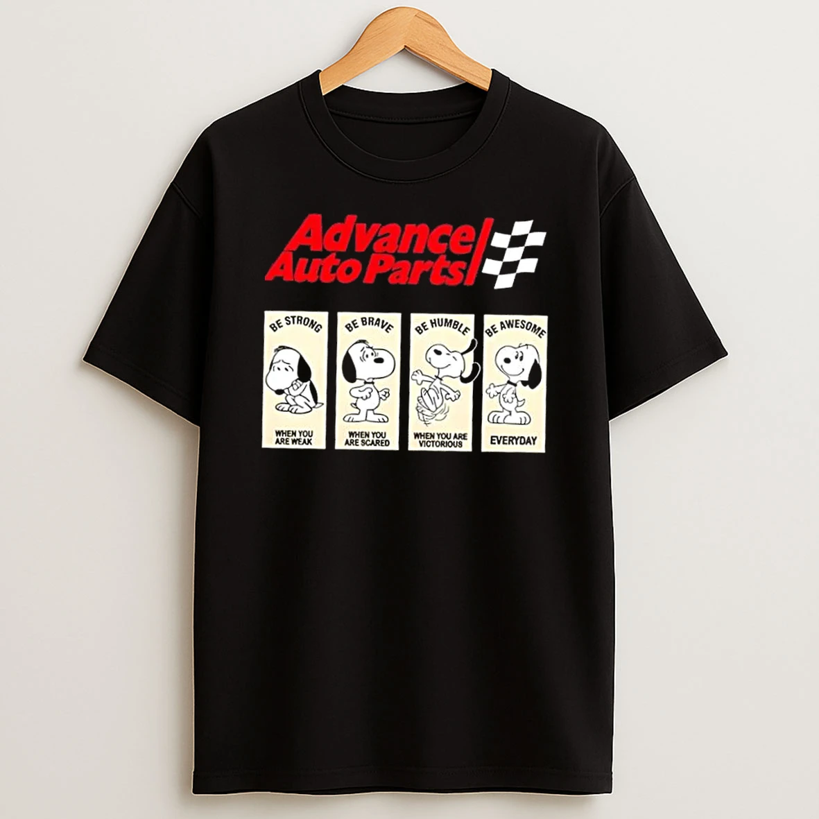 Advance Auto Parts X Snoopys Emotional States Shirts
