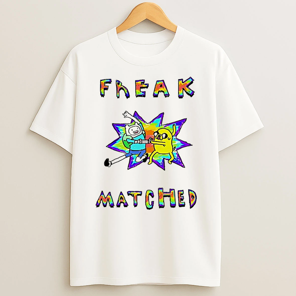 Adventure Time Finn And Jake Freak Matched Shirts