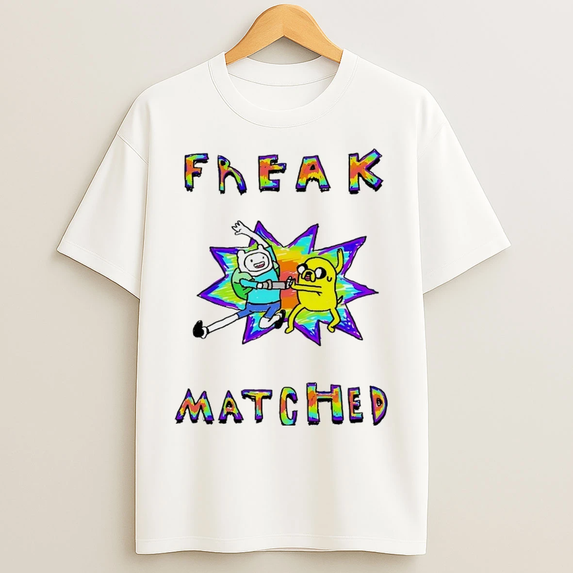 Adventure Time Finn And Jake Freak Matched T Shirts