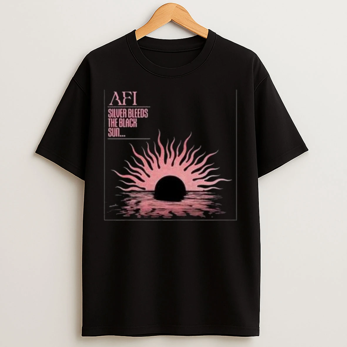 Afi Silver Bleeds The Black Sun Circle Black T Shirts