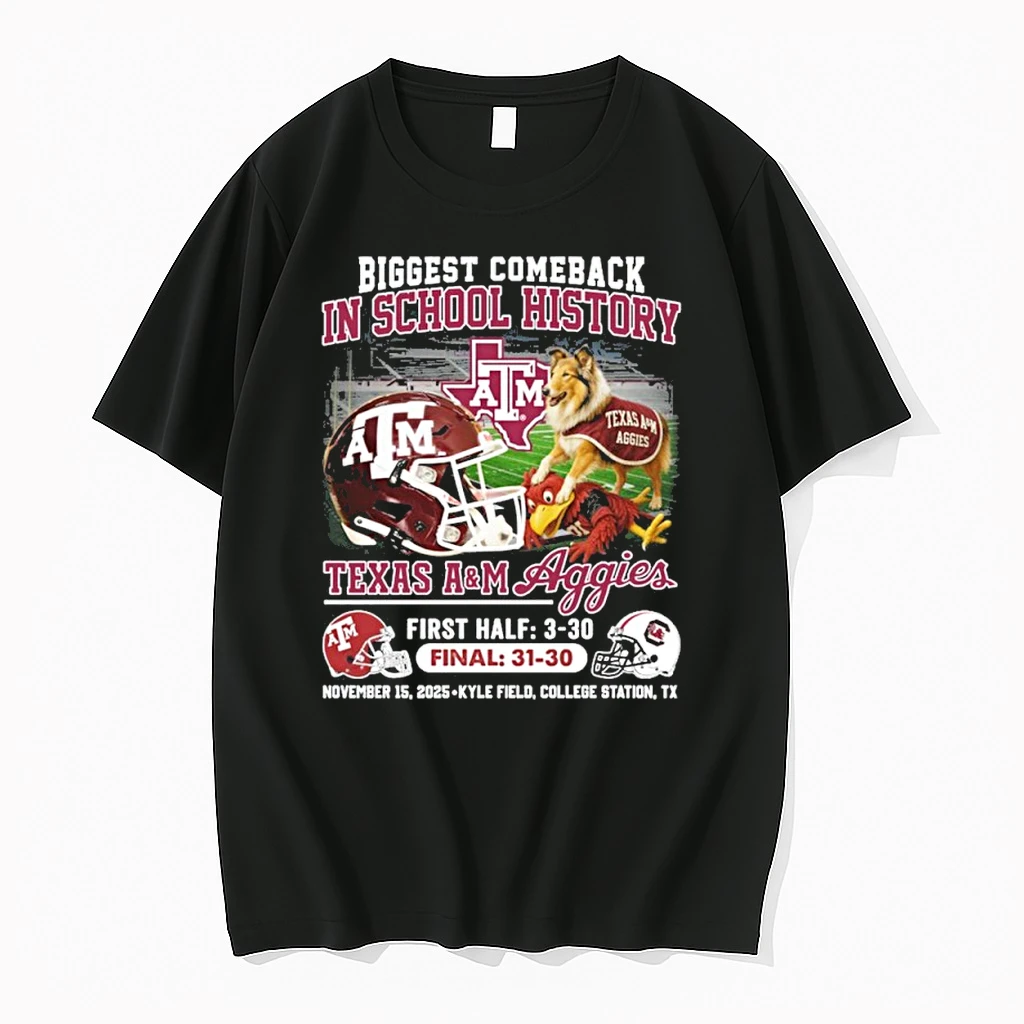 Aggies Beat Gamecocks Biggest Comeback In School History Shirts