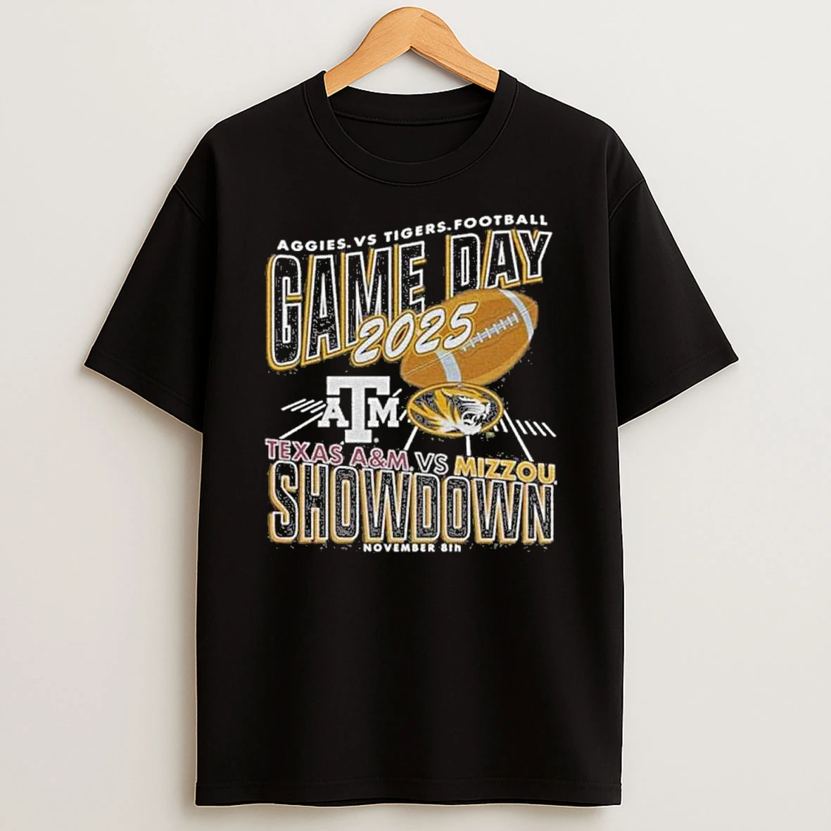 Aggies Vs Tigers Football Gameday Showdown 2025 November 8th Shirts