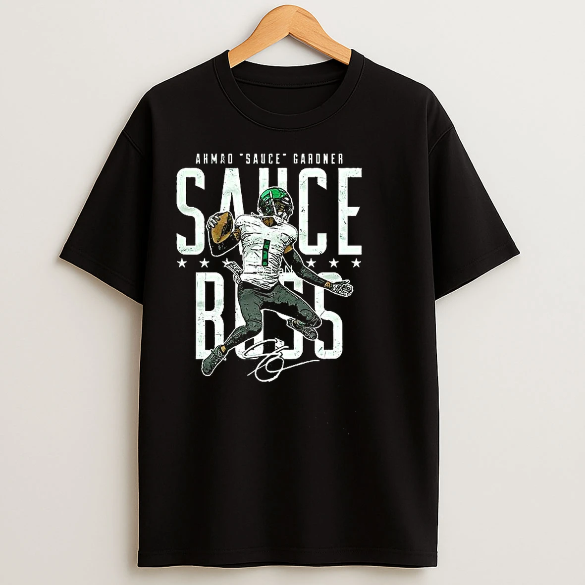 Ahmad Sauce Gardner New York Jets Football Signature T Shirts