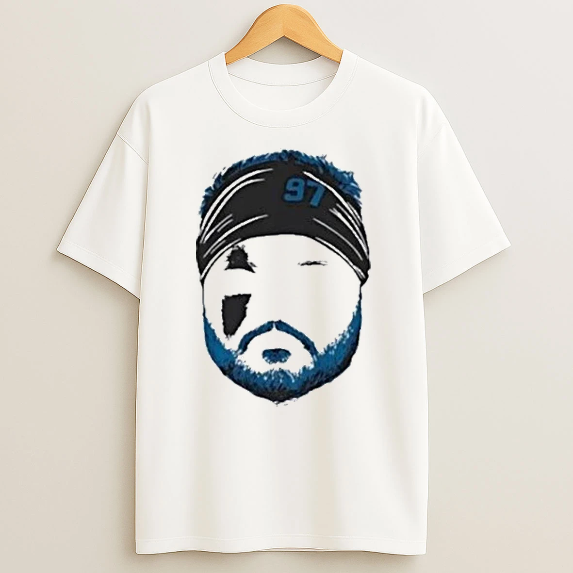Aidan Hutchinson Blank Face Detroit Lions Football Shirts