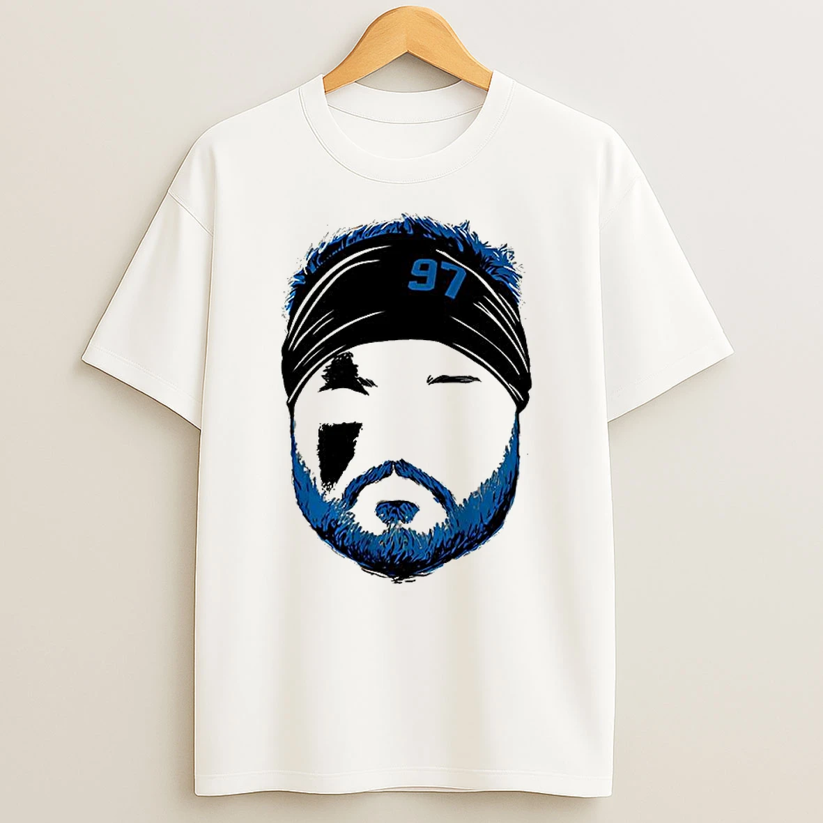 Aidan Hutchinson Detroit Lions Football Blank Face 97 Shirts