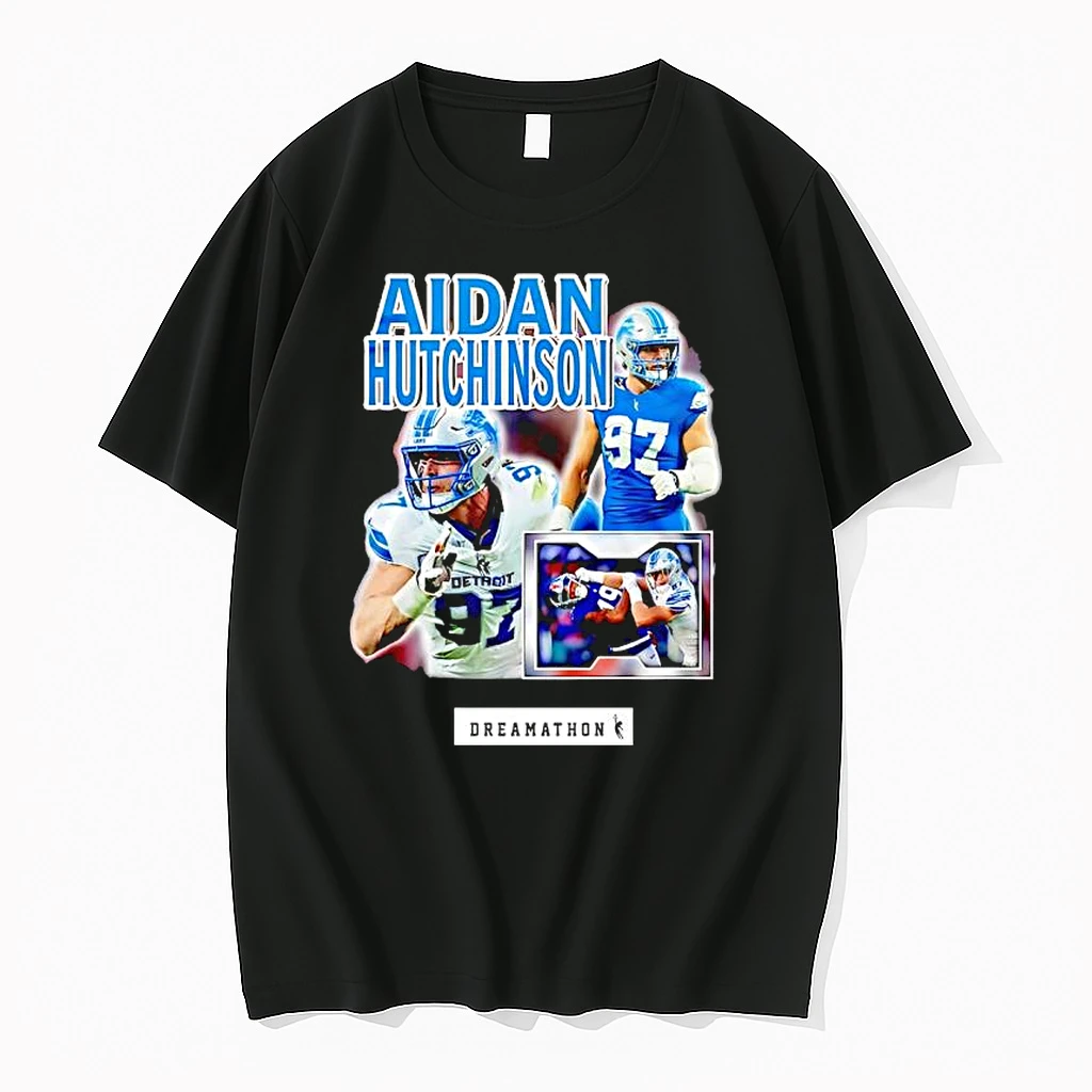 Aidan Hutchinson Nfls Detroit Lions Graphic Featuring Shirts