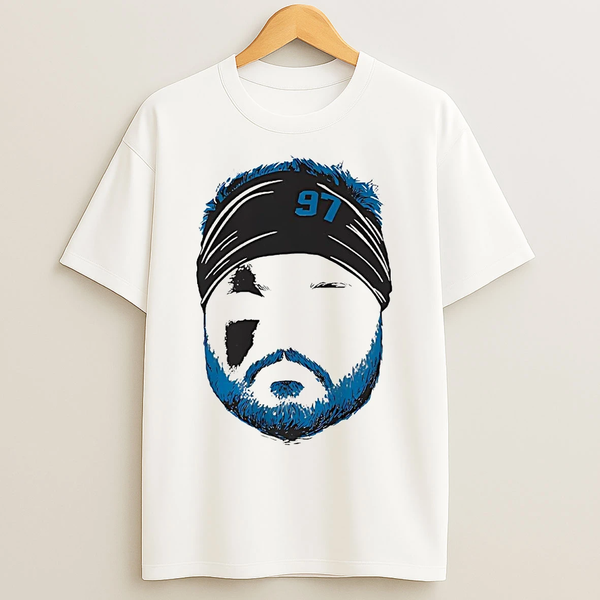 Aidan Hutchinson Silhouette Face Detroit Lions T Shirts