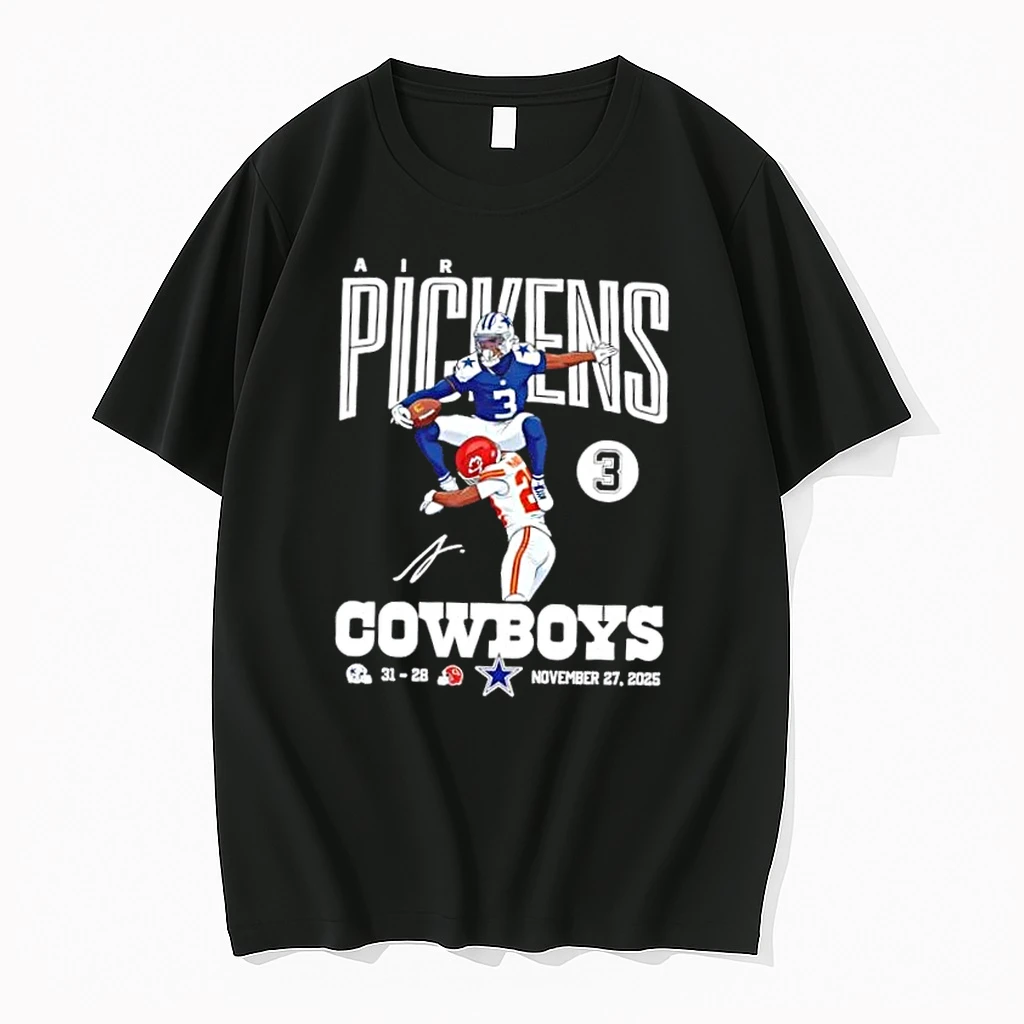 Air Pickens 3 Dallas Cowboys Vs Kansas City Chiefs November 27 2025 Signature Shirts