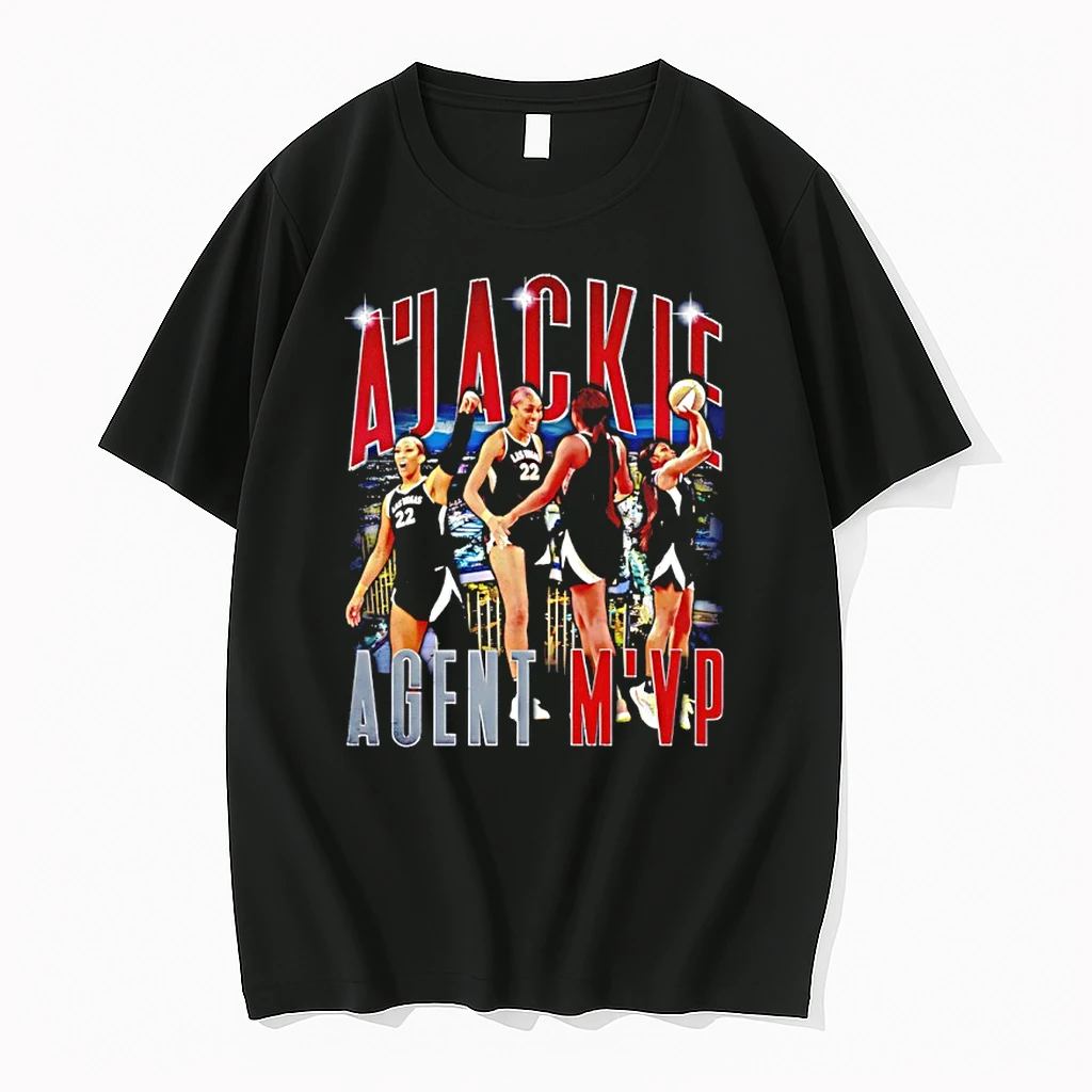 Aja Wilson Las Vegas Aces Ajackie Agent Mvp Graphic Shirts