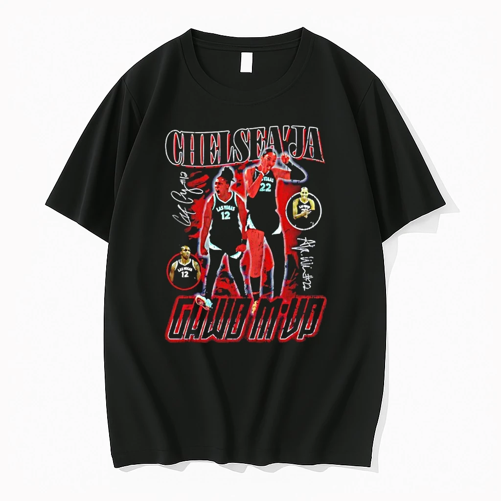 Aja Wilson And Chelsea Gray Gawd Mvp Las Vegas Aces Signatures Shirts