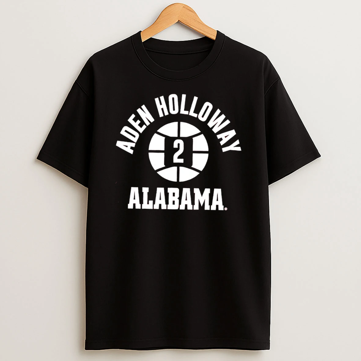 Alabama Basketball Aden Holloway Name Number Ball 2 Shirts