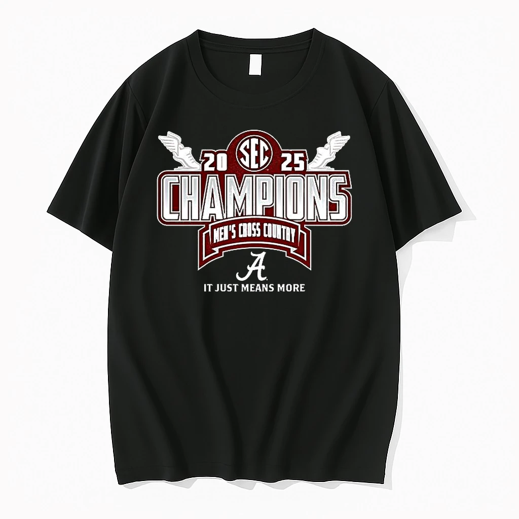 Alabama Crimson Tide 2025 Sec Mens Cross Country Conference Champions Shirts